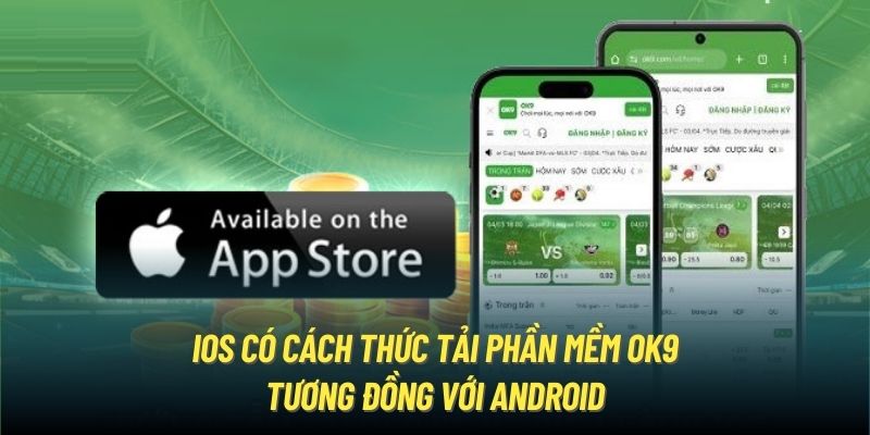 iOS có cách thức tải phần mềm OK9 tương đồng với Android